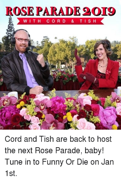 The 2019 Rose Parade Hosted by Cord & Tish